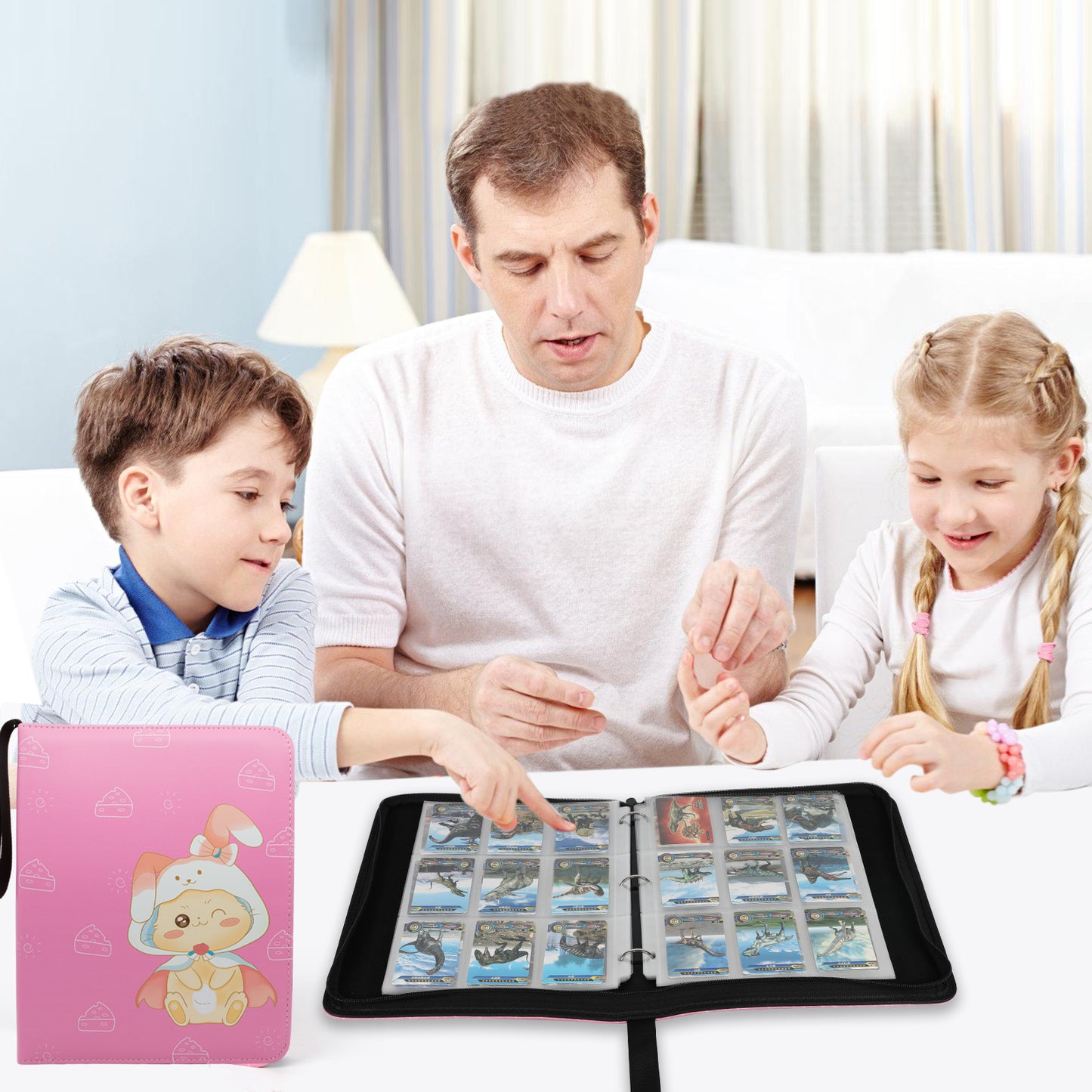 Card Binder for Trading Cards - Binder Holds up to 900 Game Cards