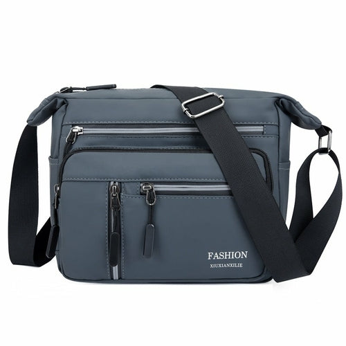 Solid Color Casual Shoulder Bag For Men And Women