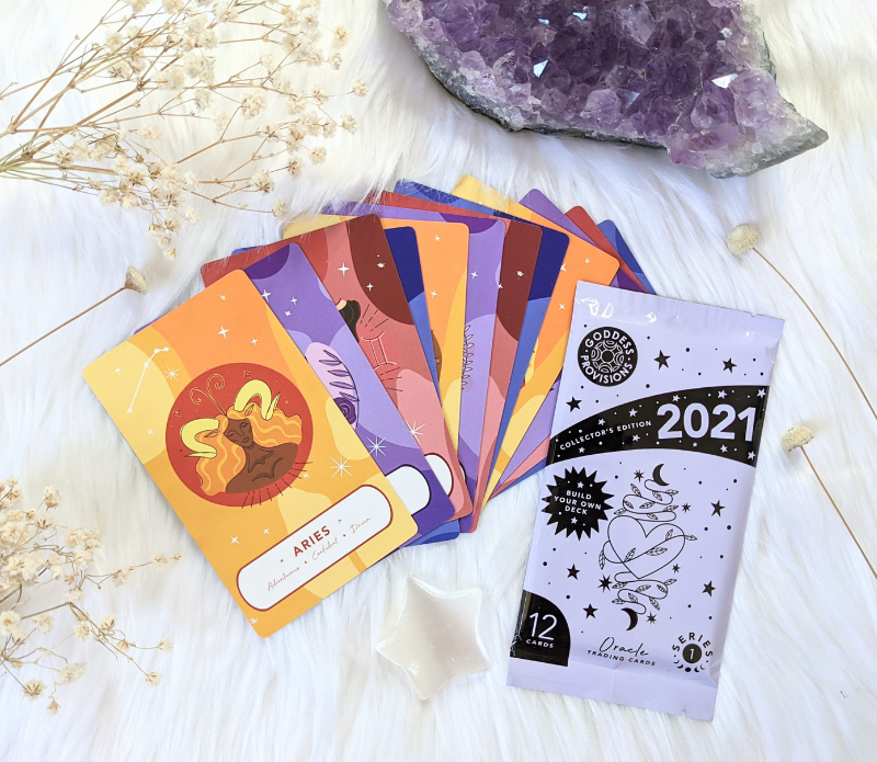 Zodiac Oracle Trading Cards | Goddess Provisions