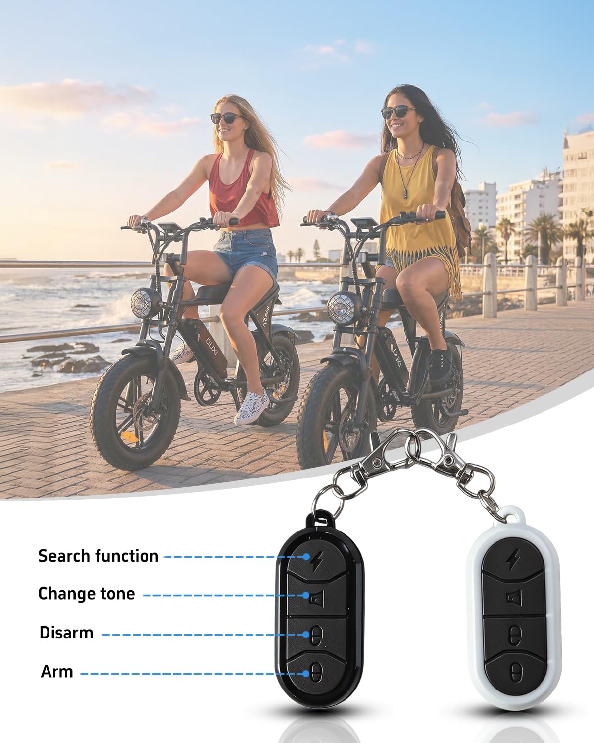 OUXI V8 Series Electric Bike for Adults, Peak 500W/1000W,20/31 MPH, 10.4/15/30 AH Removable Battery, 16''/20" Fat Tire Electric Bike,7-Speed Gear Electric Bicycles,Ebike Moped for Commuting & Off-Road