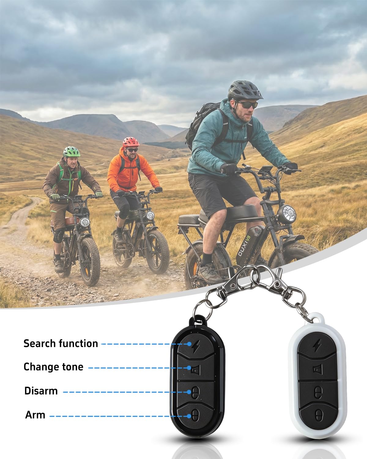 OUXI V8 Series Electric Bike for Adults, Peak 500W/1000W,20/31 MPH, 10.4/15/30 AH Removable Battery, 16''/20" Fat Tire Electric Bike,7-Speed Gear Electric Bicycles,Ebike Moped for Commuting & Off-Road