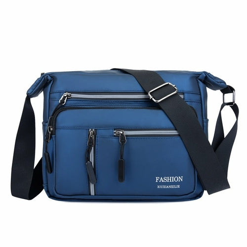 Solid Color Casual Shoulder Bag For Men And Women