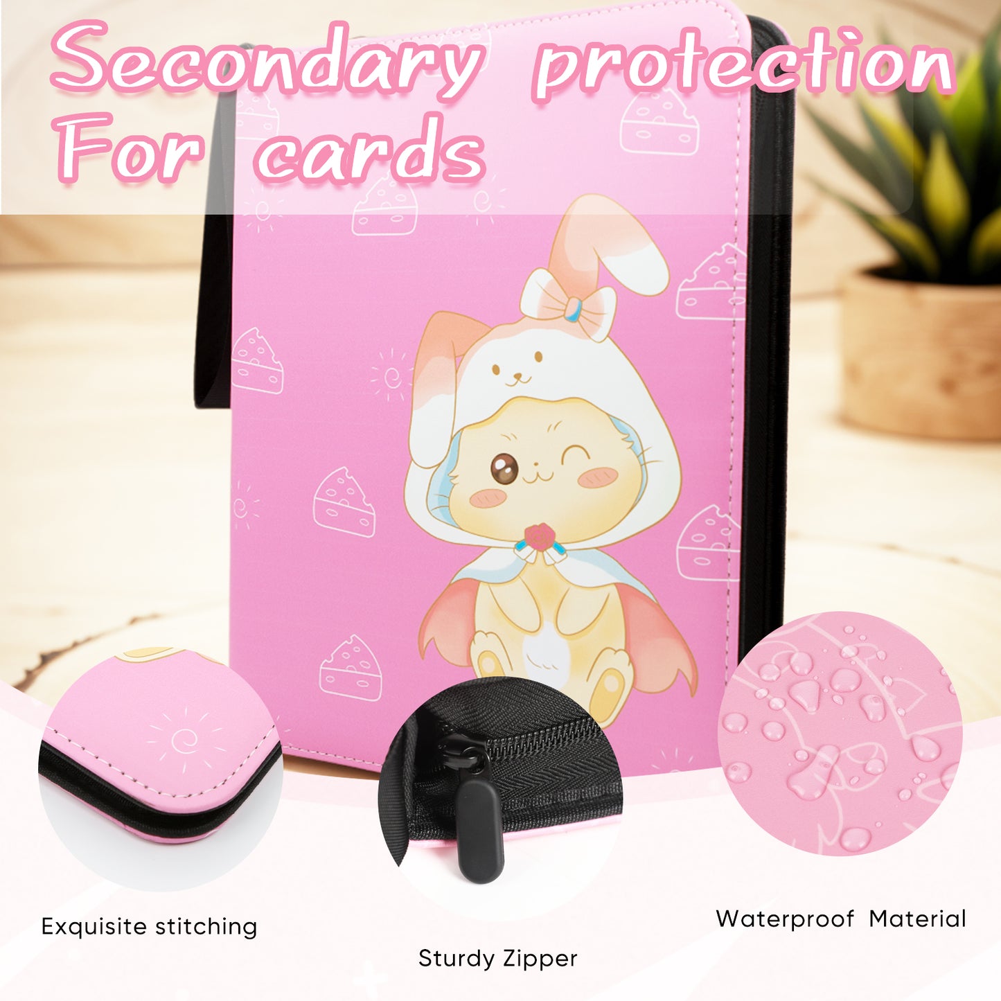 Card Binder for Trading Cards - Binder Holds up to 900 Game Cards