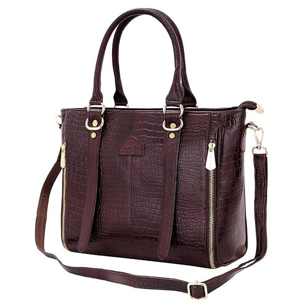 A.E Leather Hand Bag for Women with Multiple Compartments | Ladies