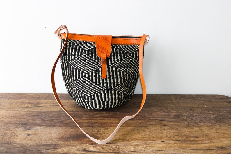 Sisal woven African bag, African Kikuyu crossbody bag and beach bag